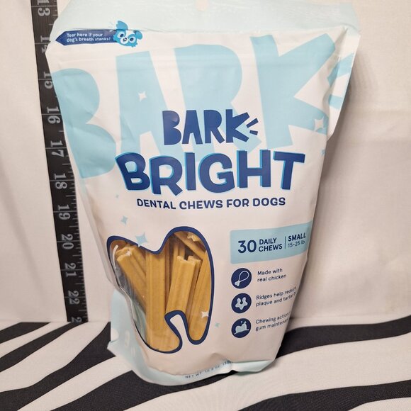 *SALE* NWT Bark Bright Dental Chews Small & NWT Bark Bright Dental Gel - Picture 2 of 5
